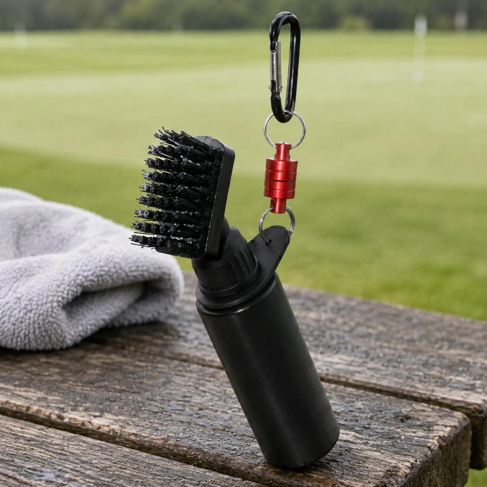 Golf Equipment Cheap - プレススプレー クラブブラシ ツーブリストル ブリストルヘッド ウォーターボトル ゴルフブラシ