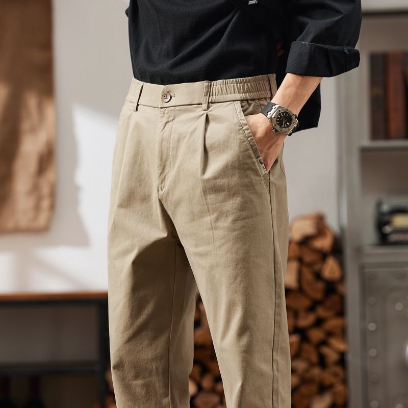 Golf Equipment Korea - 2026年新作 メンズストレートパンツ ウエストゴム チノパン カーゴパンツ 男性用