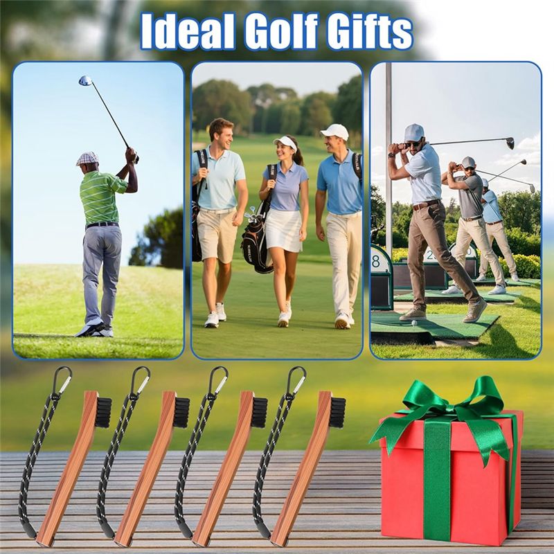 ゴルフブラシ クラブ溝クリーナー 4個パック ロープと金属製 - Golf Equipment Cheap のレビューと価格