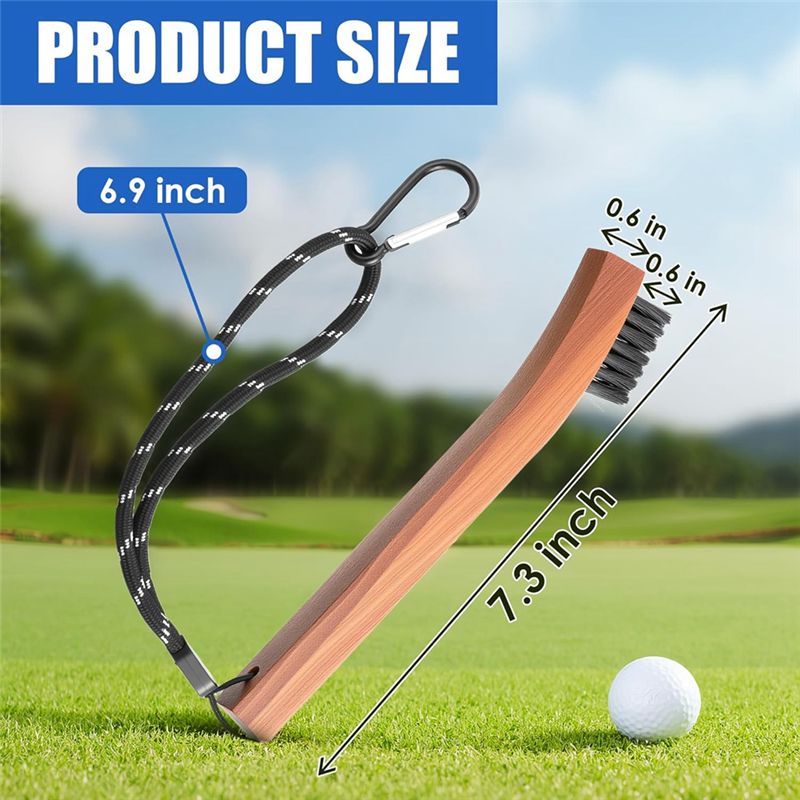 ゴルフブラシ クラブ溝クリーナー 4個パック ロープと金属製 - Golf Equipment Cheap のレビューと価格