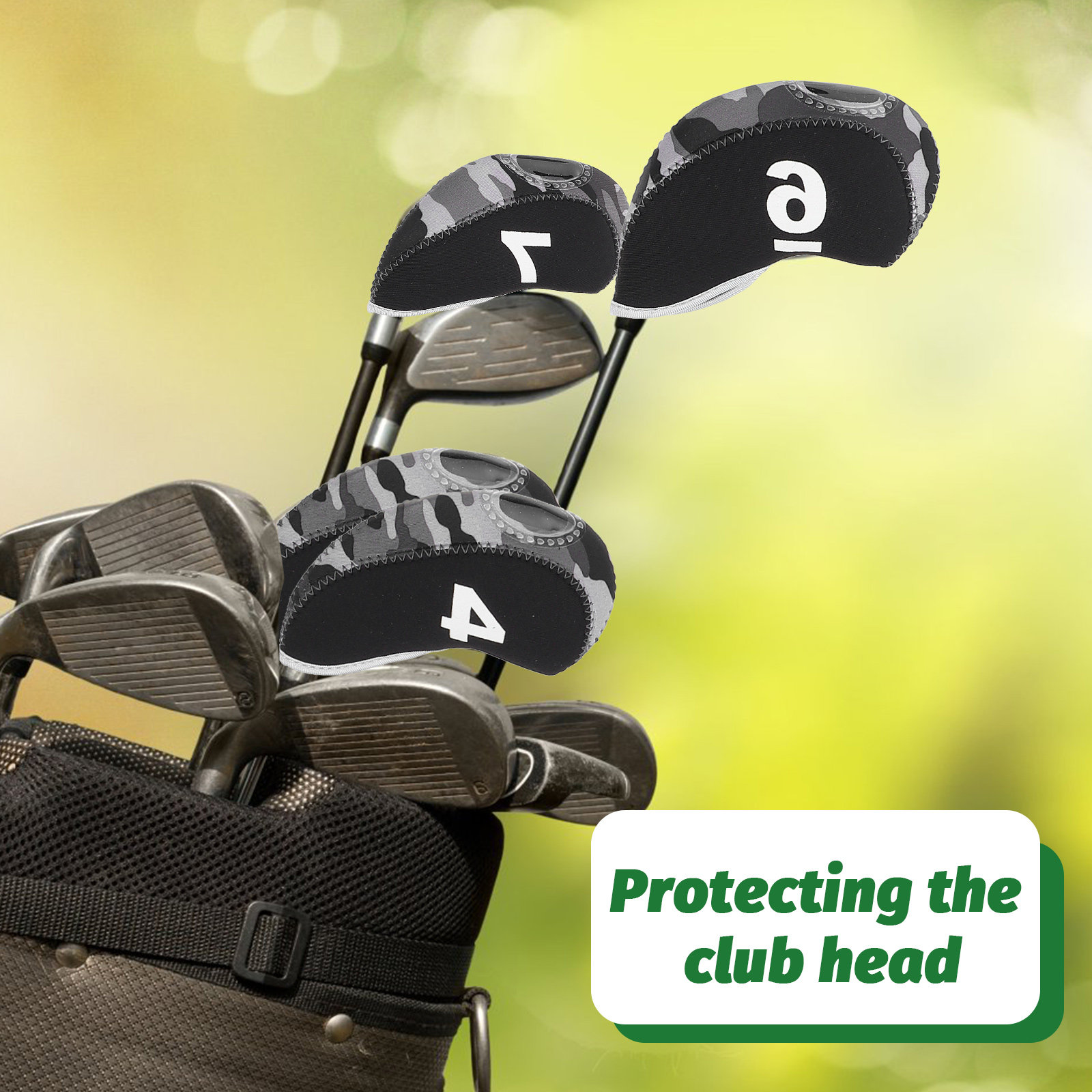 10個入り パター用ヘッドカバー ゴルフ用 ネオプレン製 ク - Putter Mallet Blade のレビューと価格