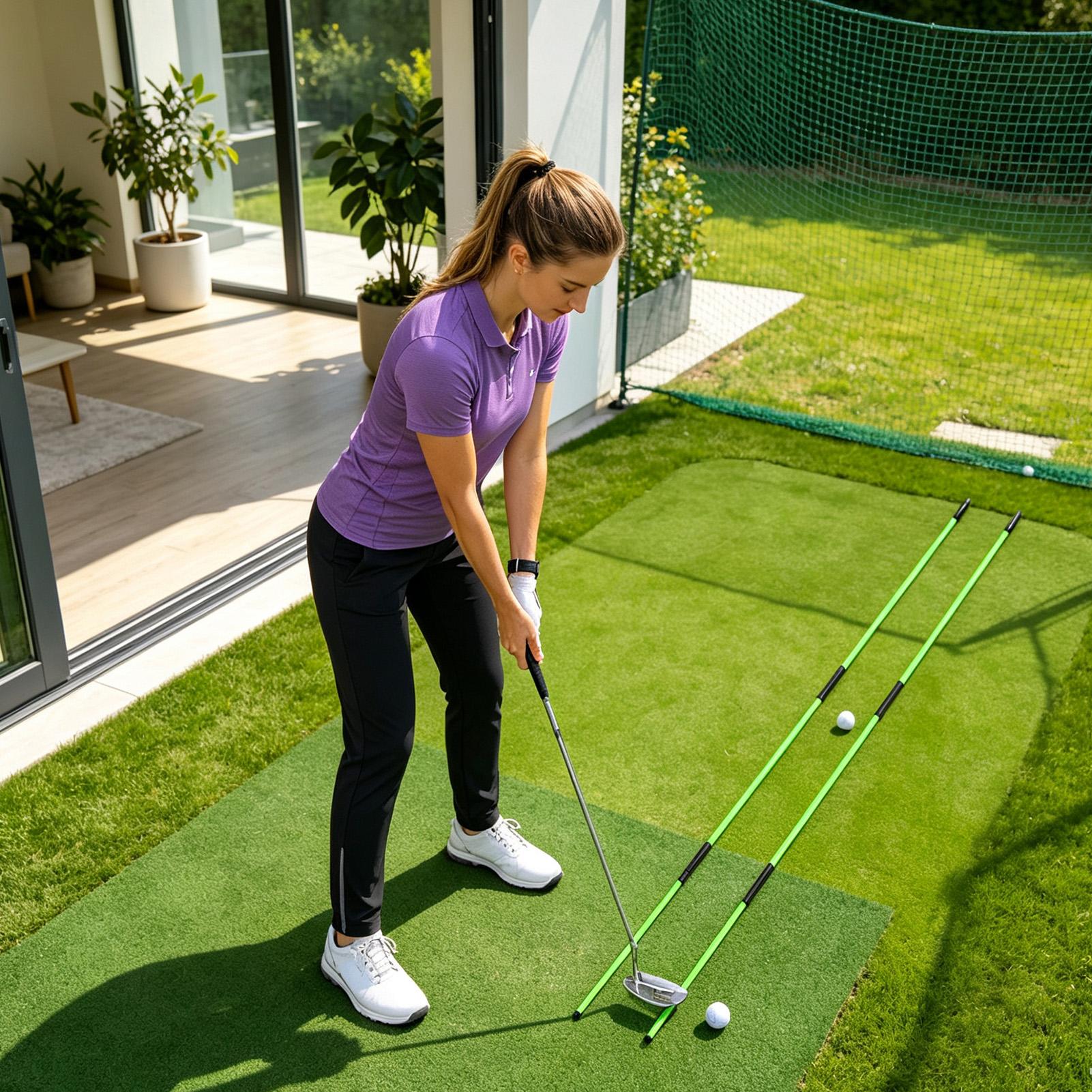 ゴルフスイングプレーントレーナーアライメントポータブルトレー - Golf Equipment のレビューと価格