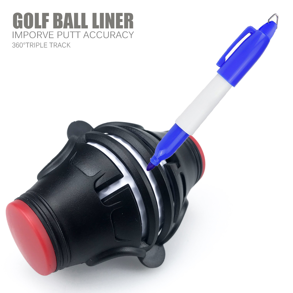 360度回転ゴルフボールライナーマーカーテンプレートマーカー - Ball Marker Set のレビューと価格
