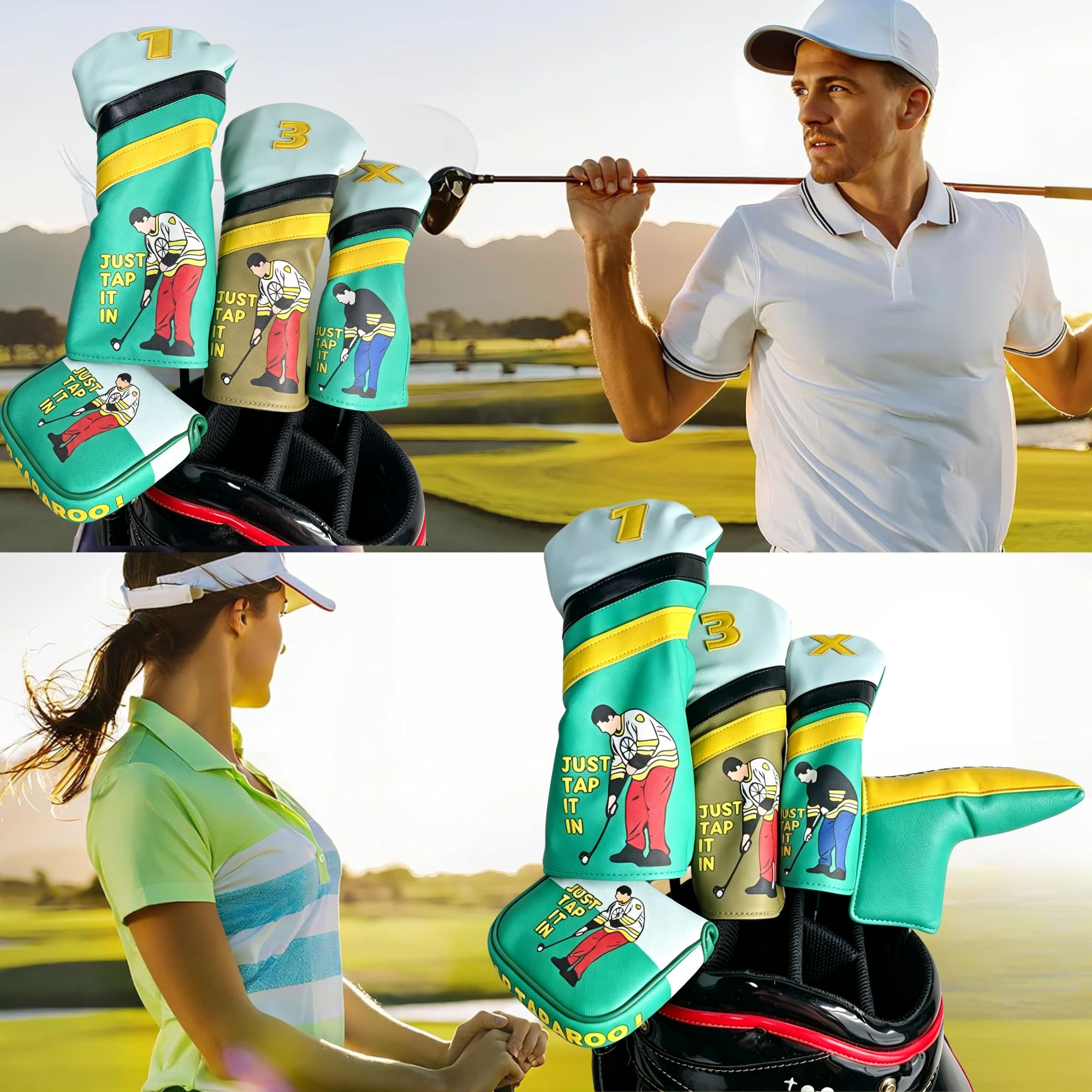 ハッピー・ギルモア ゴルフヘッドカバー、ゴルフ用マレットブレ - Putter Mallet Blade のレビューと価格