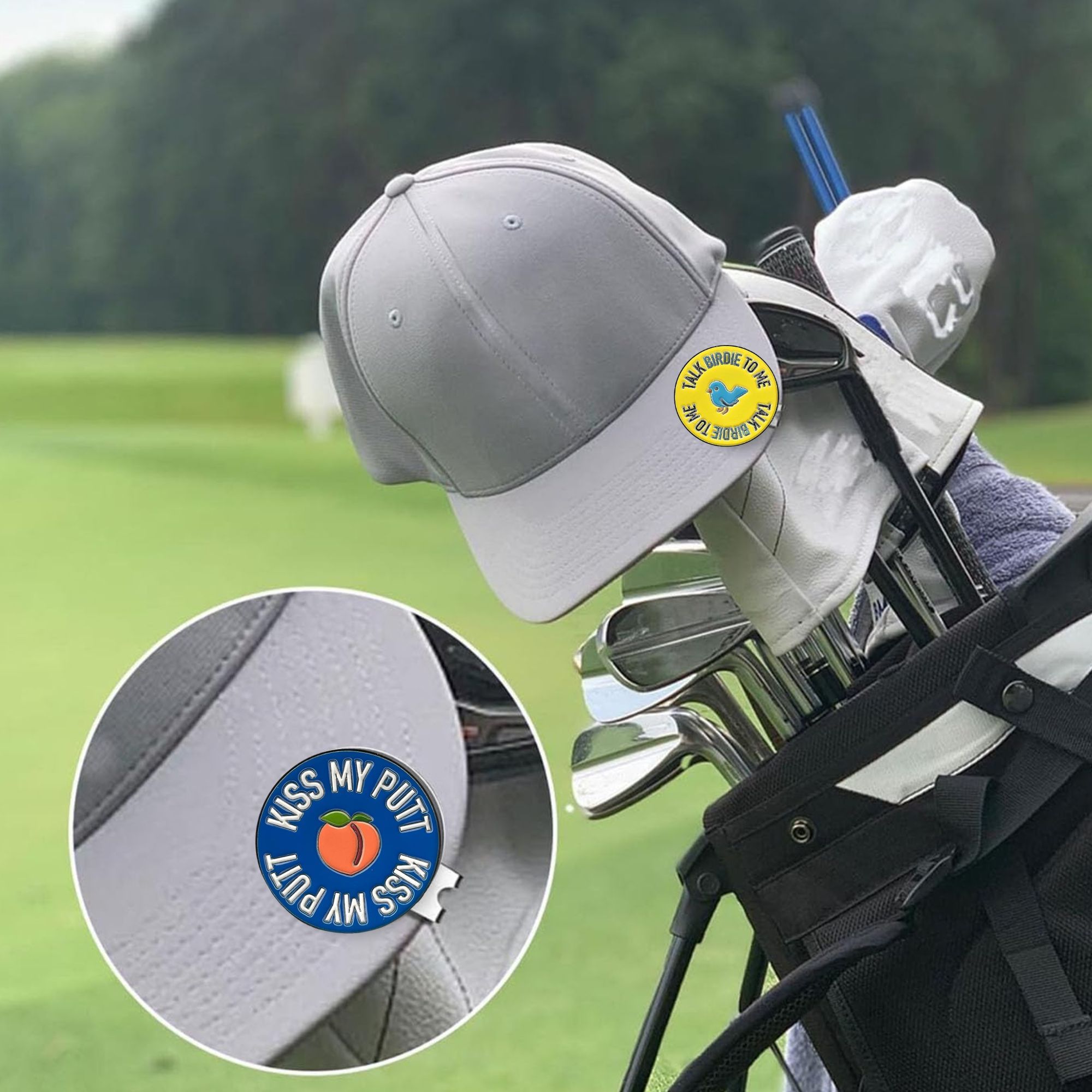 2個入りゴルフマーカー「Talk Birdie to Me」 - Ball Marker Set のレビューと価格